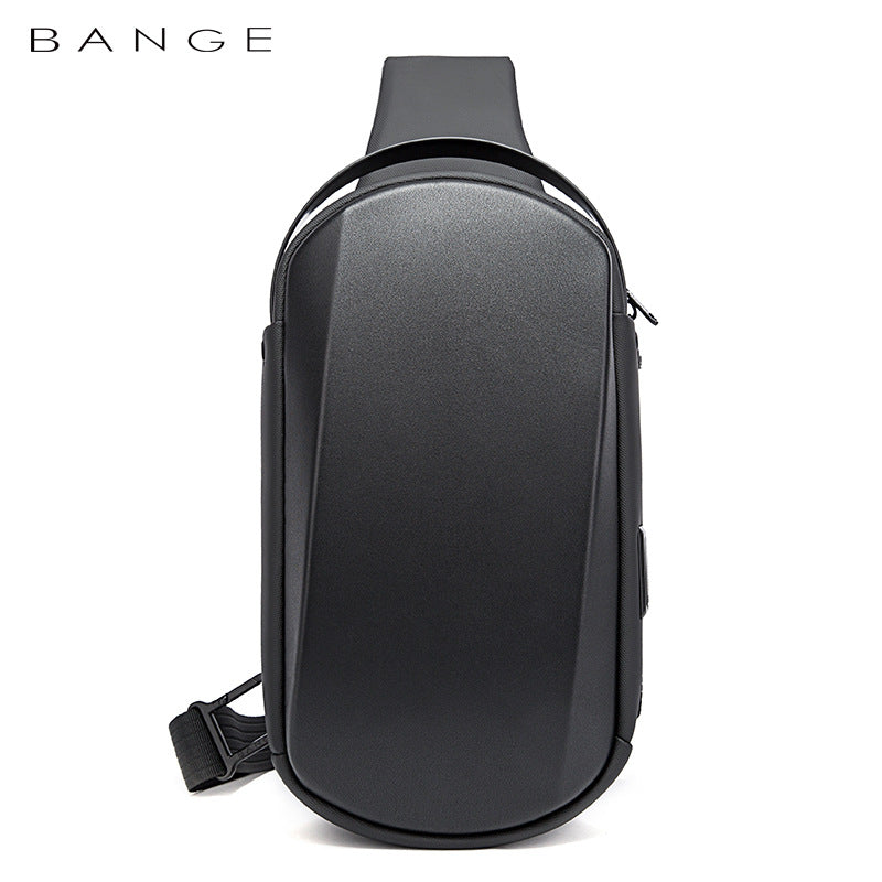 Charming Men's Hard Shell Waterproof Trendy Shoulder Bags
