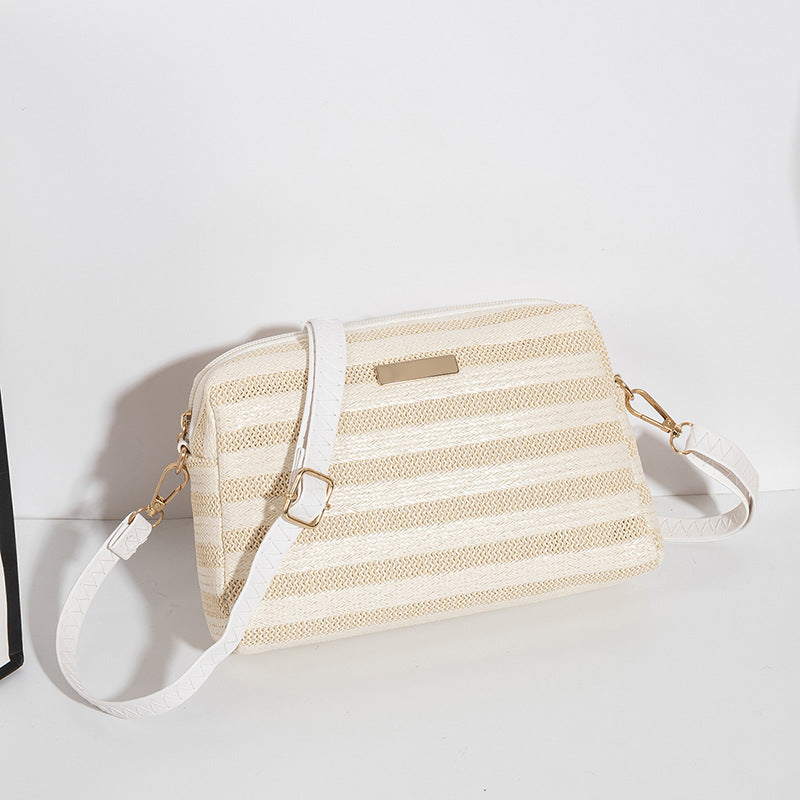 Versatile Beautiful Women's Simple Trendy Straw Women's Shoulder Bag