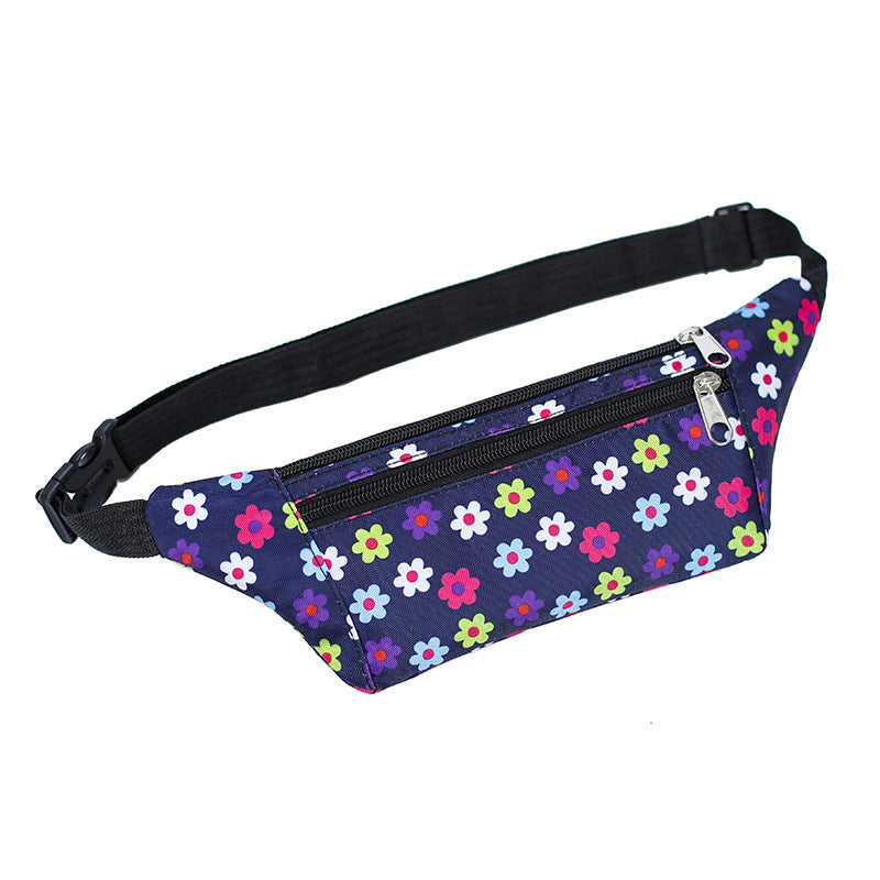 Women's Printed Running Invisible Body Money Collection Men's Waist Packs
