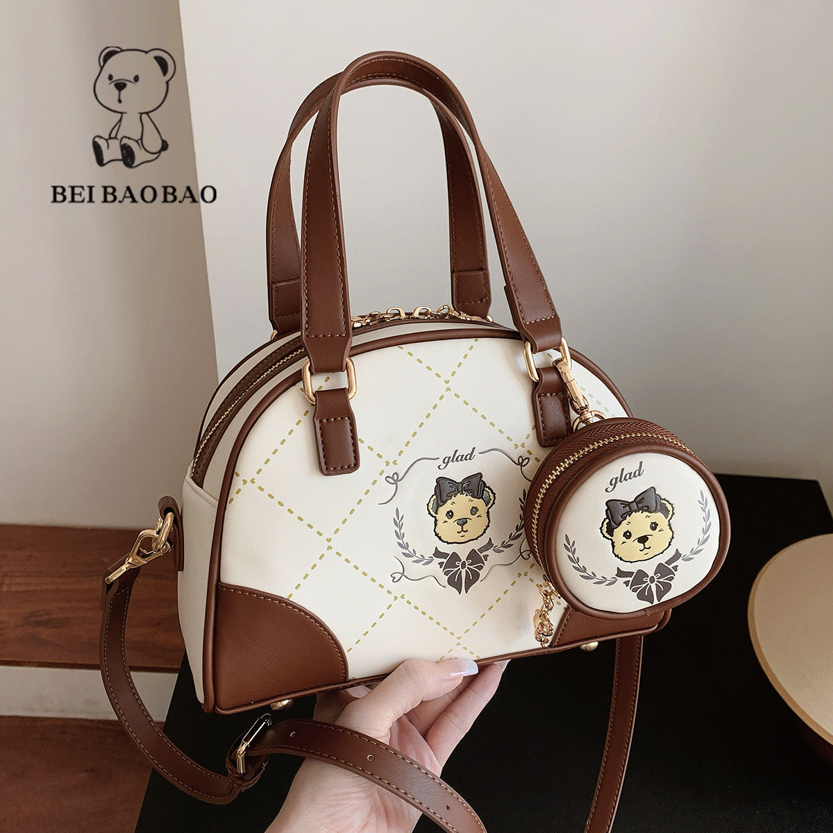 Women's Source Fashion Fresh Lady Contrast Color Dumpling Shopping Women's Messenger Bag