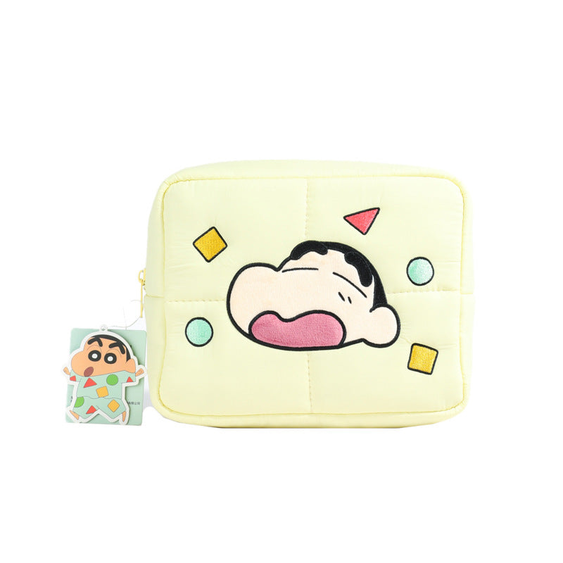 Crayon Cartoon Down Cloud Large Capacity Cosmetic Bags