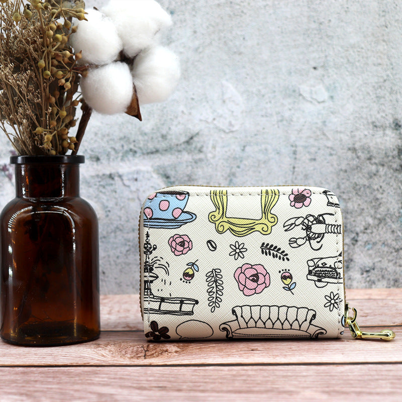 Women's Expanding Korean Multiple Slots Large Capacity Sleeve Purses