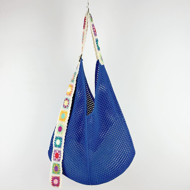 Women's Handmade Woven Hollowed Knitted Large Capacity Practical Women's Shoulder Bag