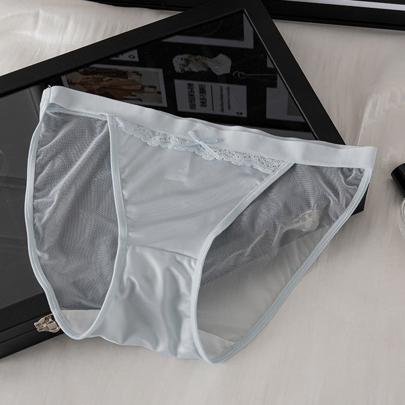 Women's Slit Satin Luxury Sexy Low Waist Panties