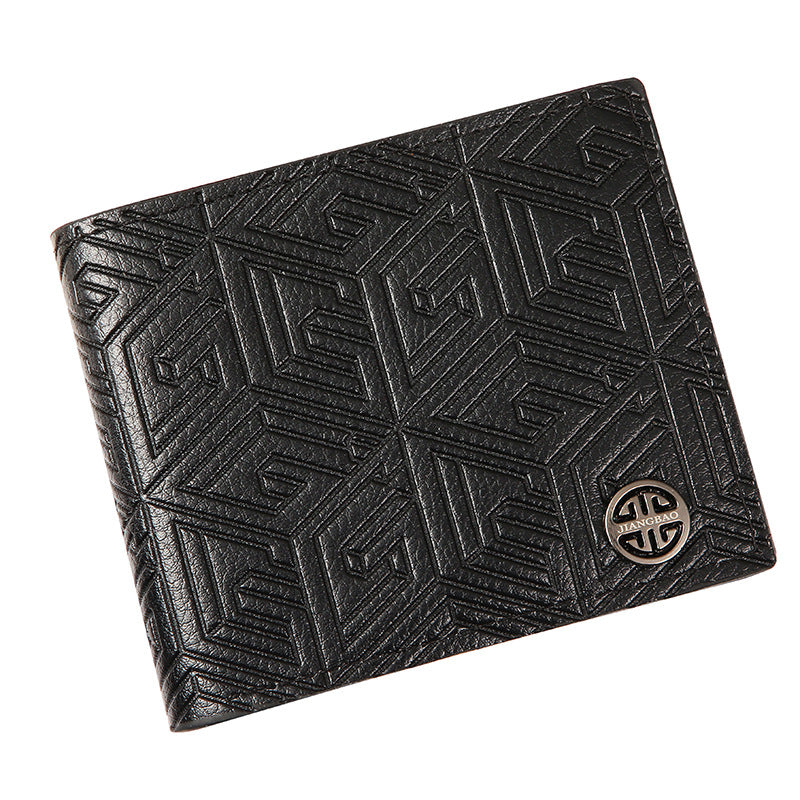 Men's Winter Soft Leather Multiple Slots Letter Men's Wallets