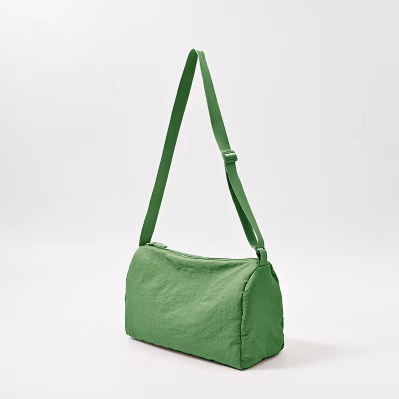 Nylon Fitness Female Solid Color Draping Crossbody Bags