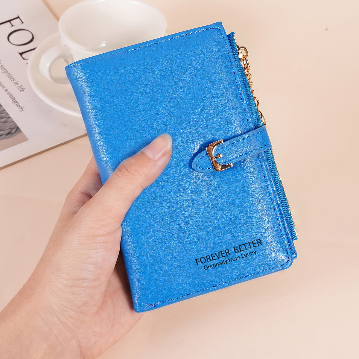 Women's Korean Large Capacity Mid-length Clutch Simple Ladies Wallet