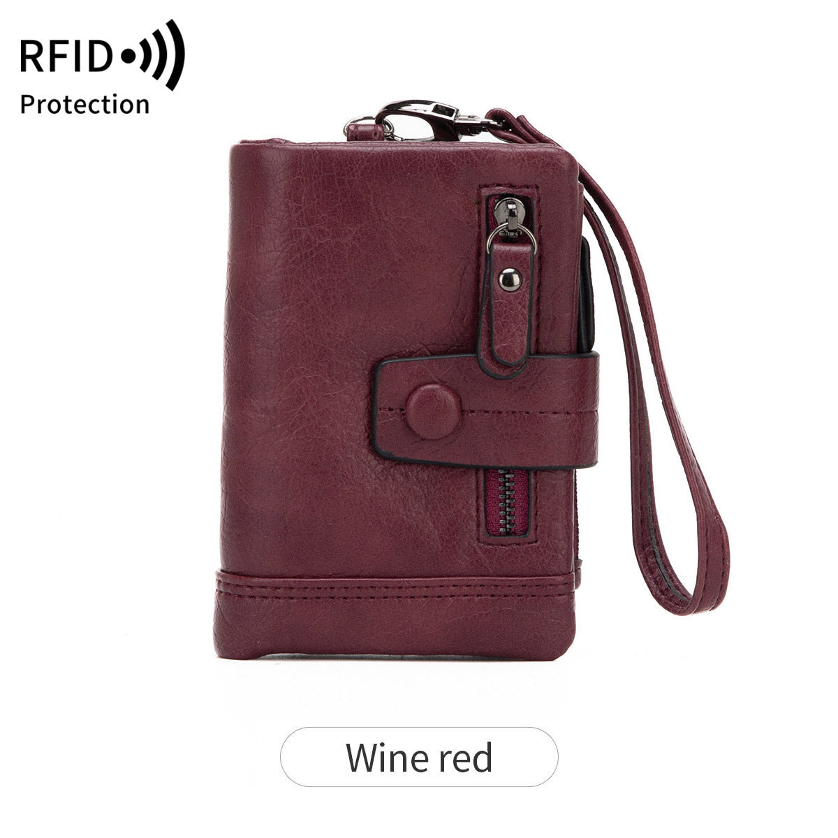 Women's Fashion Zipper Hasp Clutch Off Short Coin Purses