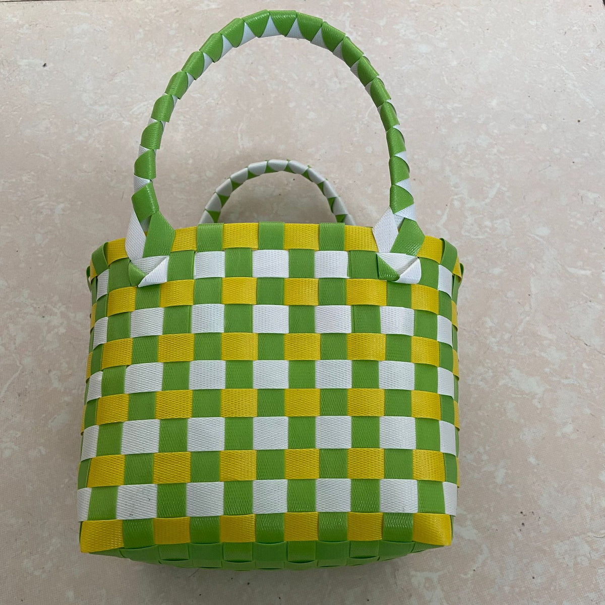 Women's & Children's Hand-woven Colorful Plastic Commuter Woven High-grade Bags