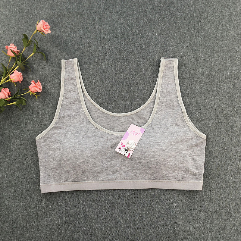 Development Period Pure Color Cotton Exercise Small Vest Wireless Tanks Camis