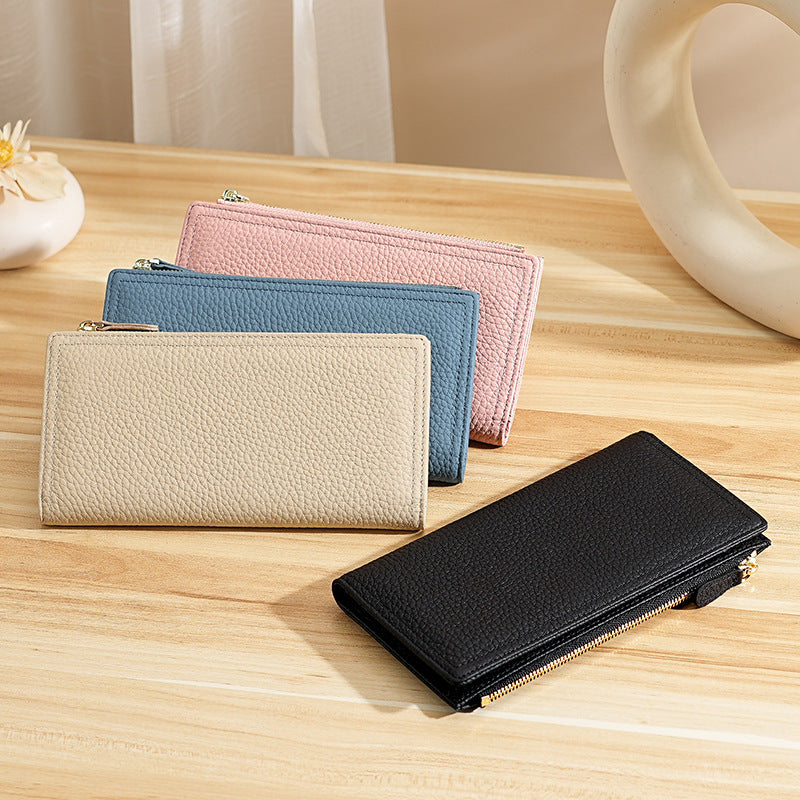Pattern Leather Large Capacity Multiple Slots Ladies Wallet