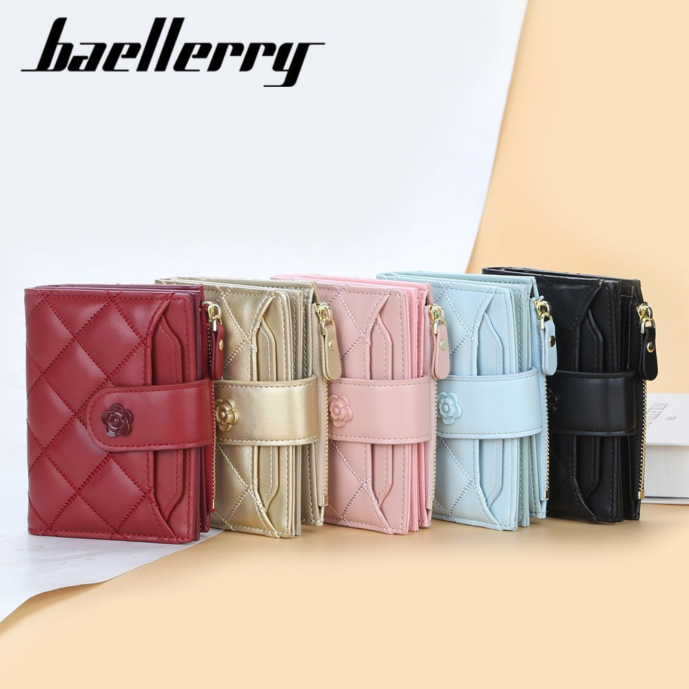 Women's Korean Style Multiple Slots Zipper Vertical Driving Purses