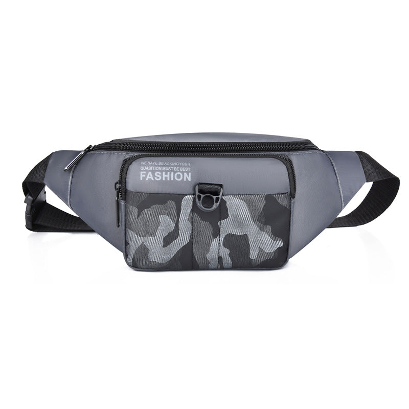 Men's Camouflage Nylon Fanny Trendy Cash Register Men's Waist Packs
