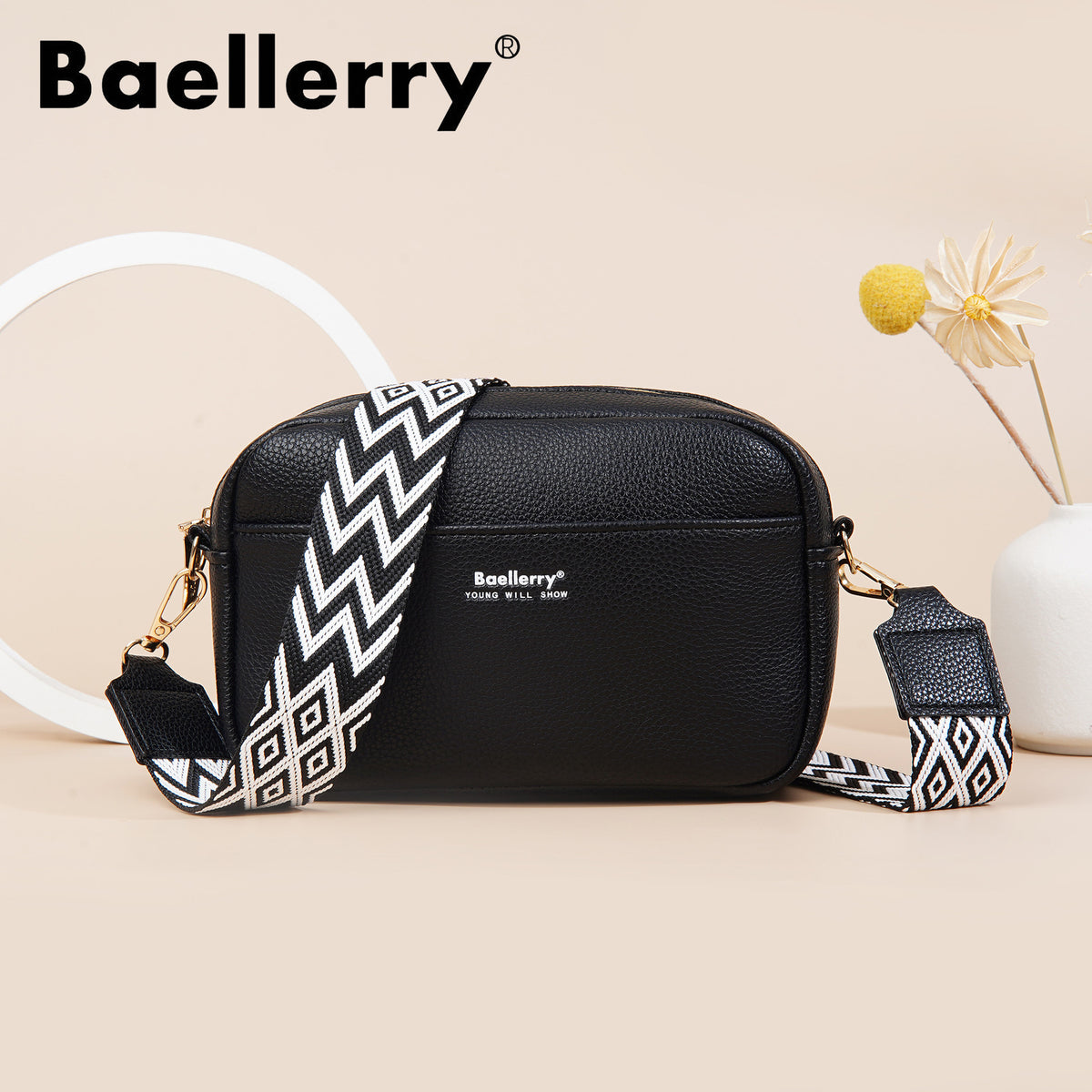 Women's High-grade Versatile Fashion With Zip Women's Messenger Bag