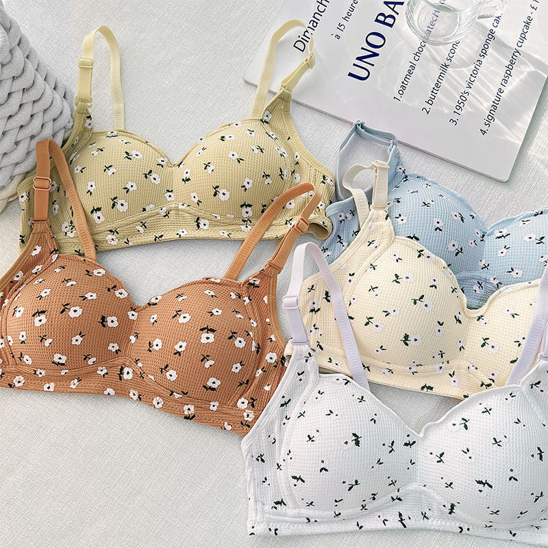 Women's Simple Sweet Vest Breathable Comfortable Push Bras