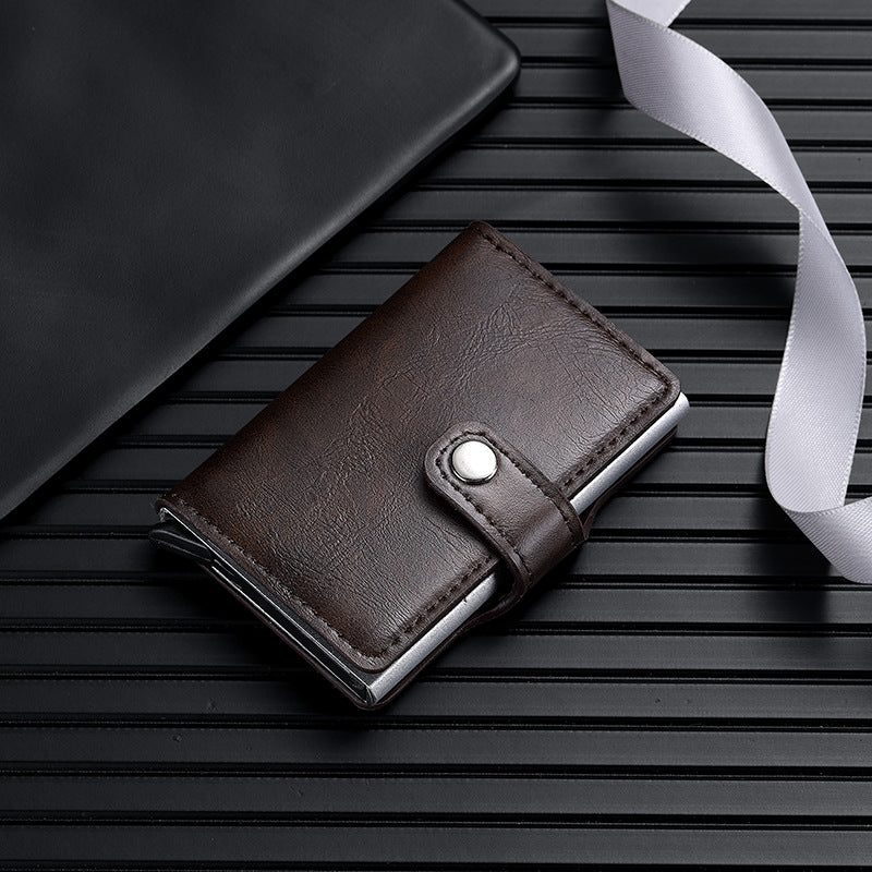 Women's & Men's & Metal Automatic Pop-up Cassette Good-looking Card Holder