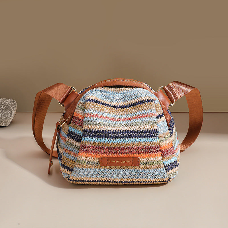 Women's High-grade Rainbow Commuter Shell Shopping Versatility Women's Messenger Bag