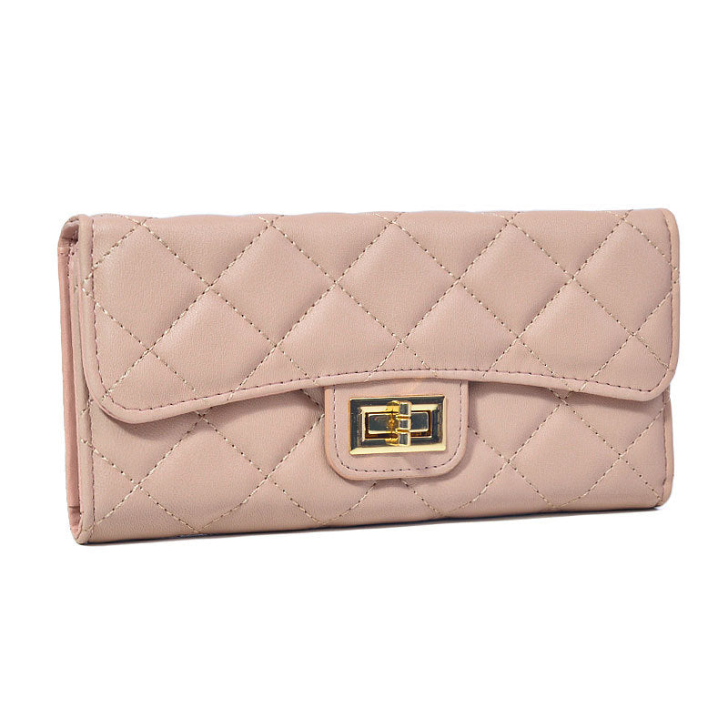 Women's Korean Online Classic Style Rhombus Long Zipper Simple Ladies Wallets