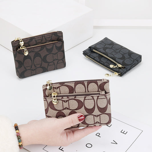 Beautiful Women's Zipper Clutch Mini Short Coin Purses