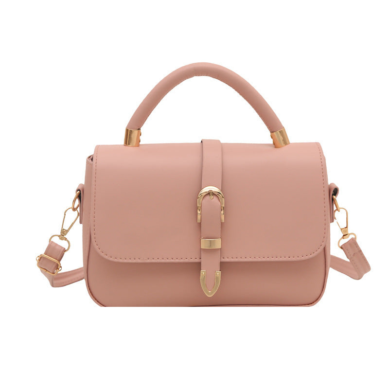 Korean Style Fashion Retro Solid Color Simple Commute Elegant Bags