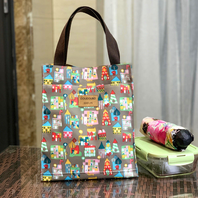 Running Volume Korean Style Waterproof Lunch Box Portable Handbags