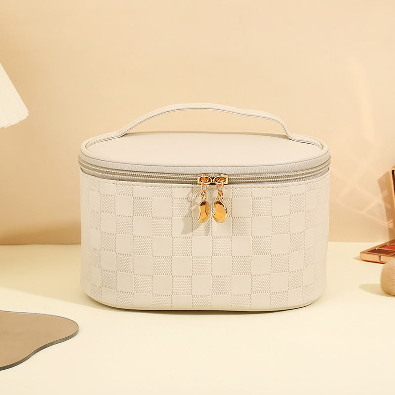 Women's High-grade Chessboard Storage Waterproof Portable Makeup Bag