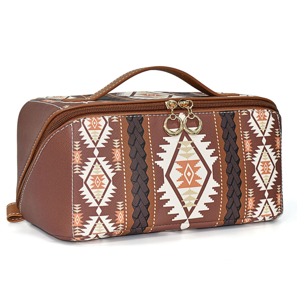 Bohemian Style Leather Cloud Pillow Large Capacity Makeup Bag