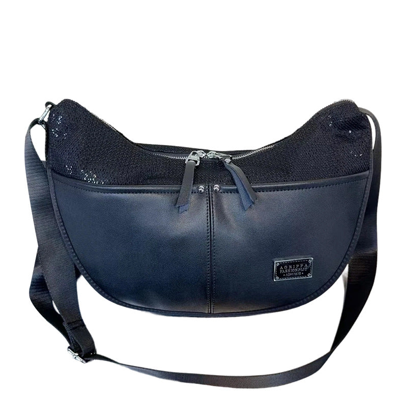 Women's Oxford Cloth Leather Large Capacity Fashion Women's Messenger Bag