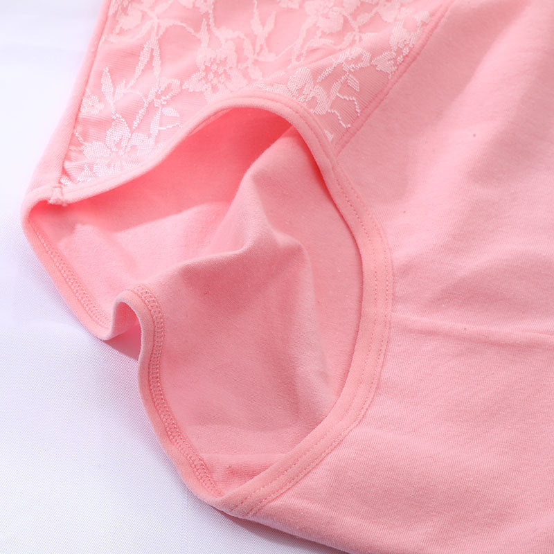 Women's Candy Color High Quality Medium Cotton Panties