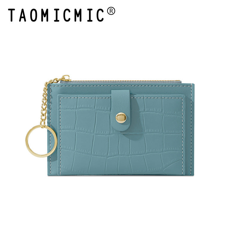 Mini Female Multiple Slots Creative Zipper Coin Purses