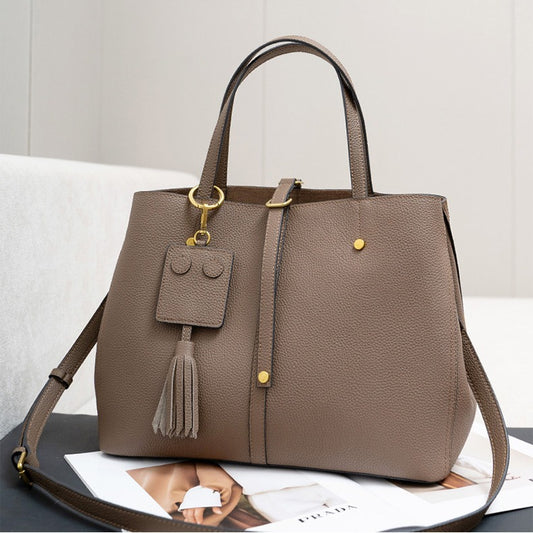 Women's Genuine Leather Female Commuter Portable Shoulder Bags