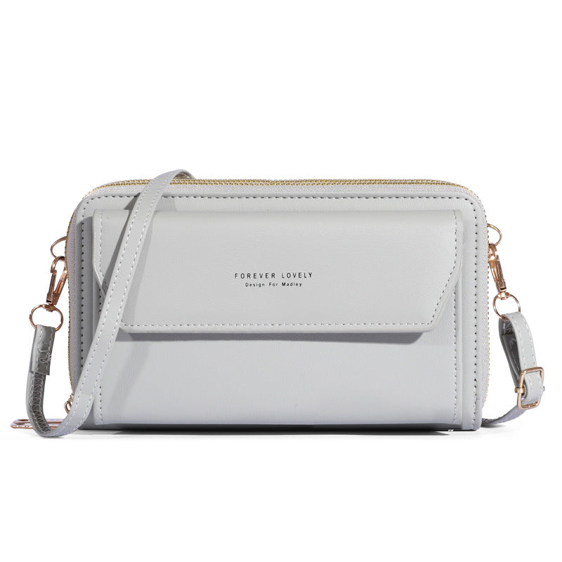 Women's Korean Large Capacity Mobile Long Clutch Phone Bags