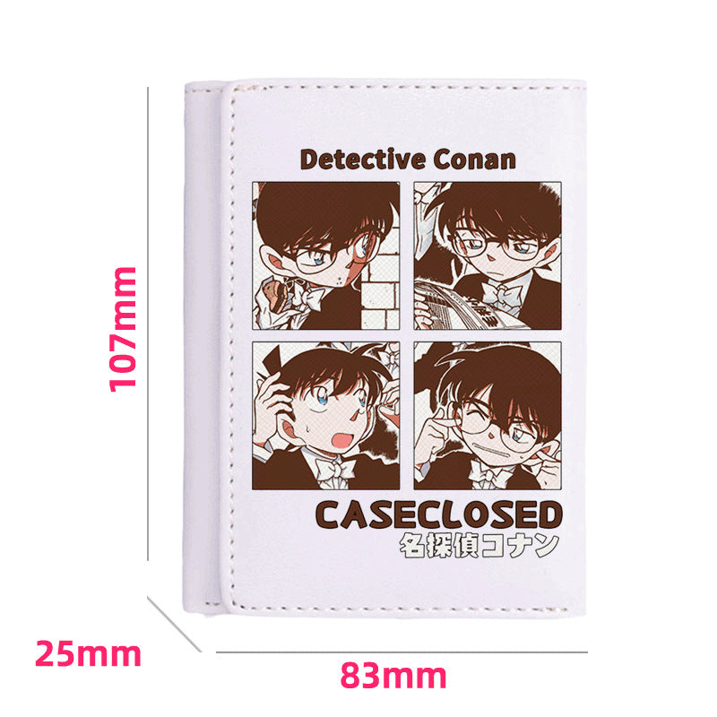 Women's Detective Conan Peripheral Mini Short For Ladies Wallet