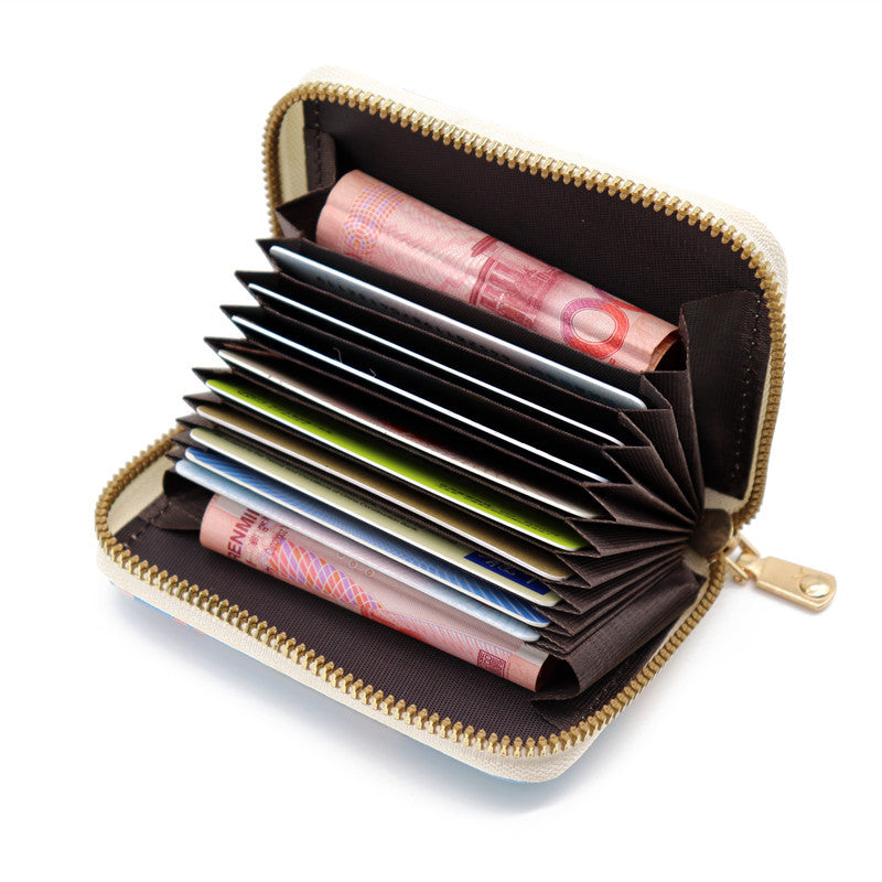 Women's Expanding Korean Multiple Slots Large Capacity Sleeve Purses