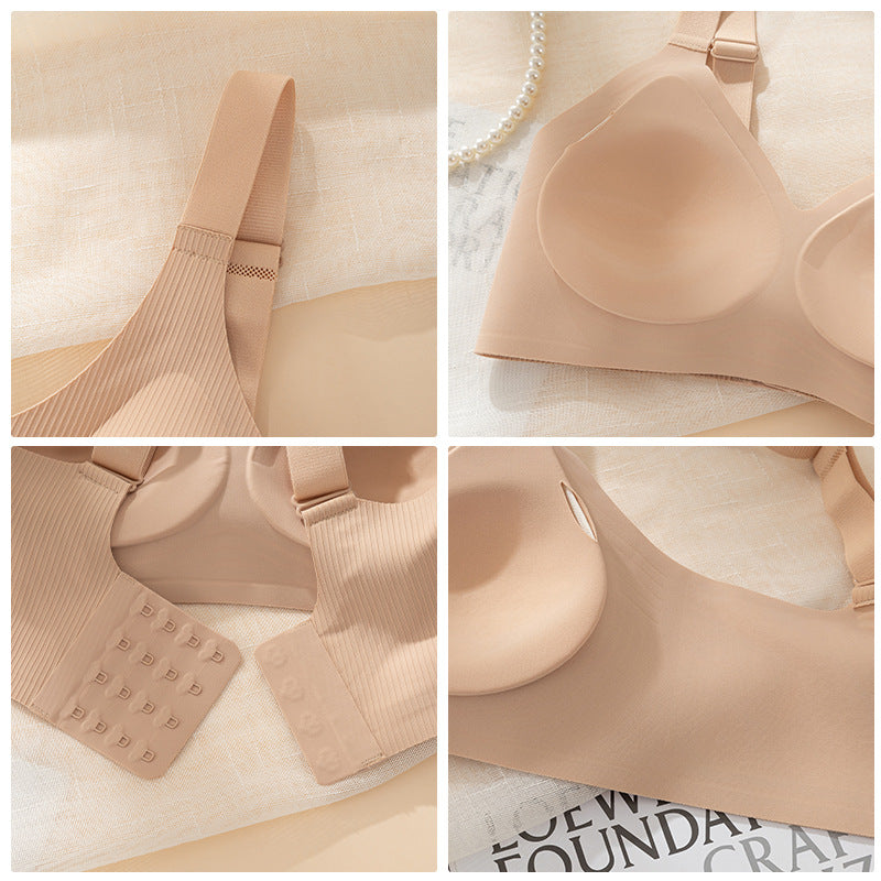 Women's Jelly Soft Support Underwear Small Chest Push Up Everyday Bras
