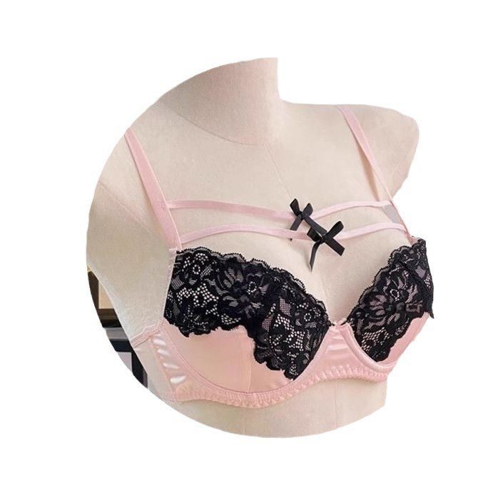 Chest Pad Soft Steel Ring Lace Lingerie Sets