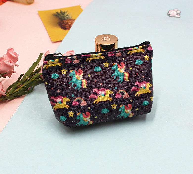 Women's & Children's & Cute Cartoon Unicorn Earphone Bags