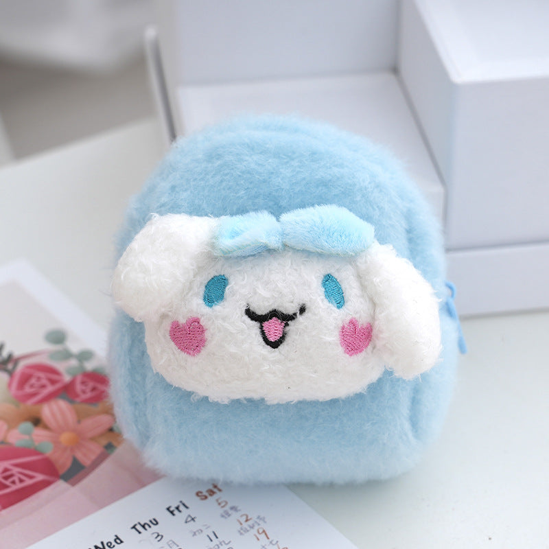 Fashion Long Wool Mini Pendant Chain Coin Purses