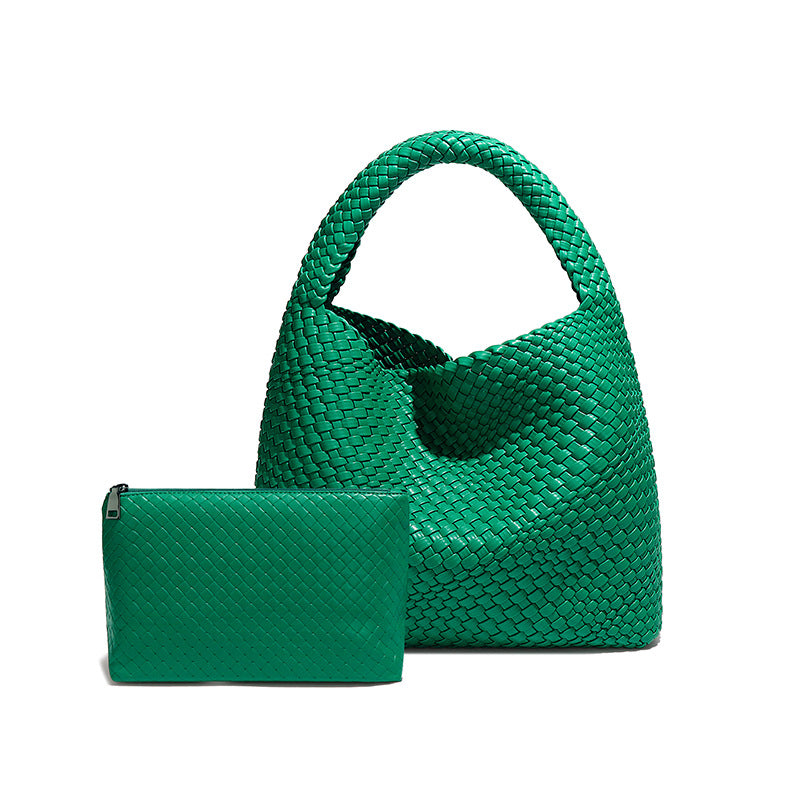 Women's Hand-woven Fashion Portable Korean Style Large Capacity Women's Shoulder Bag
