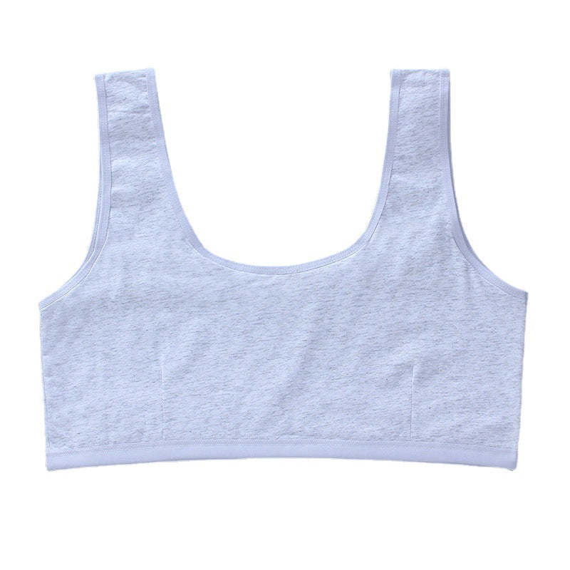 Fat Weight Cotton High School Summer Bras