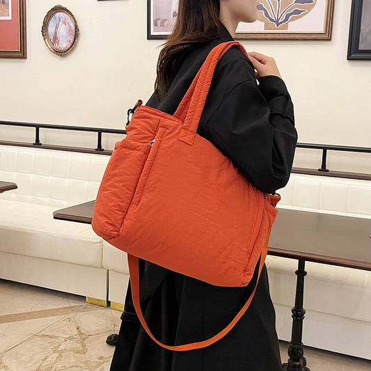 Cotton Clothing Female Class Commuter Large Capacity Shoulder Bags