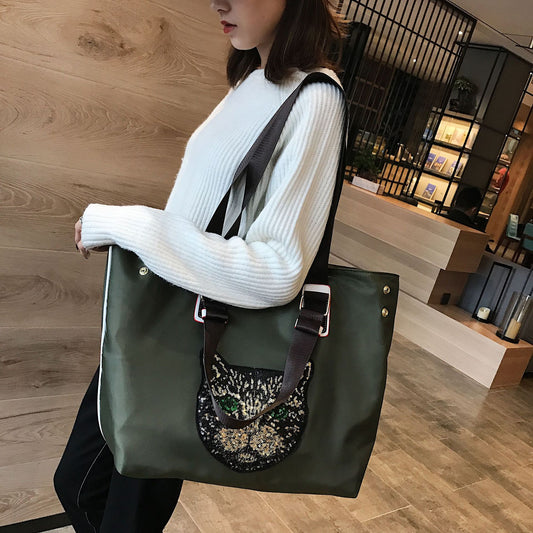 Trendy Sequins Excursion One Portable Fitness Travel Bags