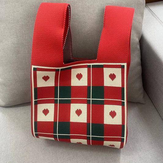 Korean Style Woolen Yarn Fashion Simple Handbags