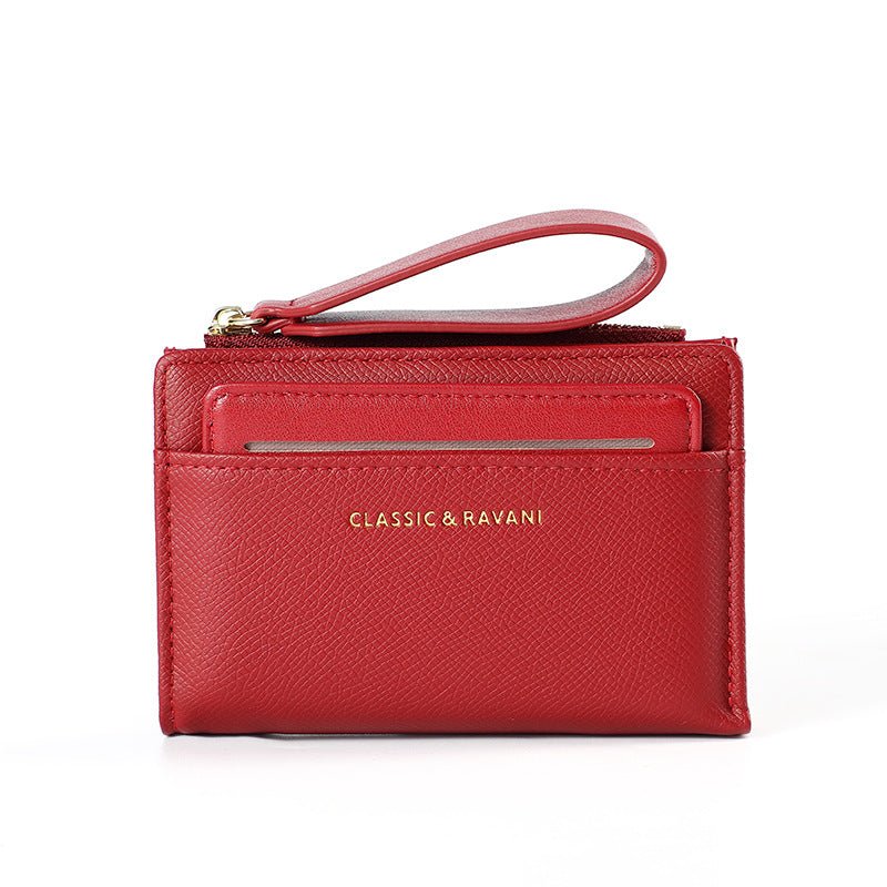 Women's Short Solid Color Summer Simple Zipper Ladies Wallets