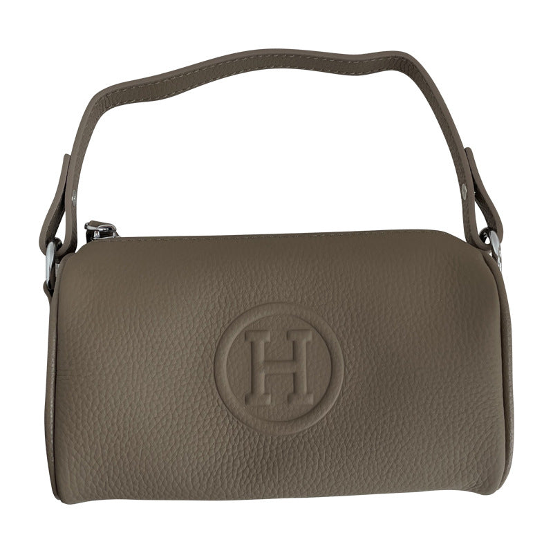 Women's Genuine Leather Fashion Pillow First Layer Women's Shoulder Bag