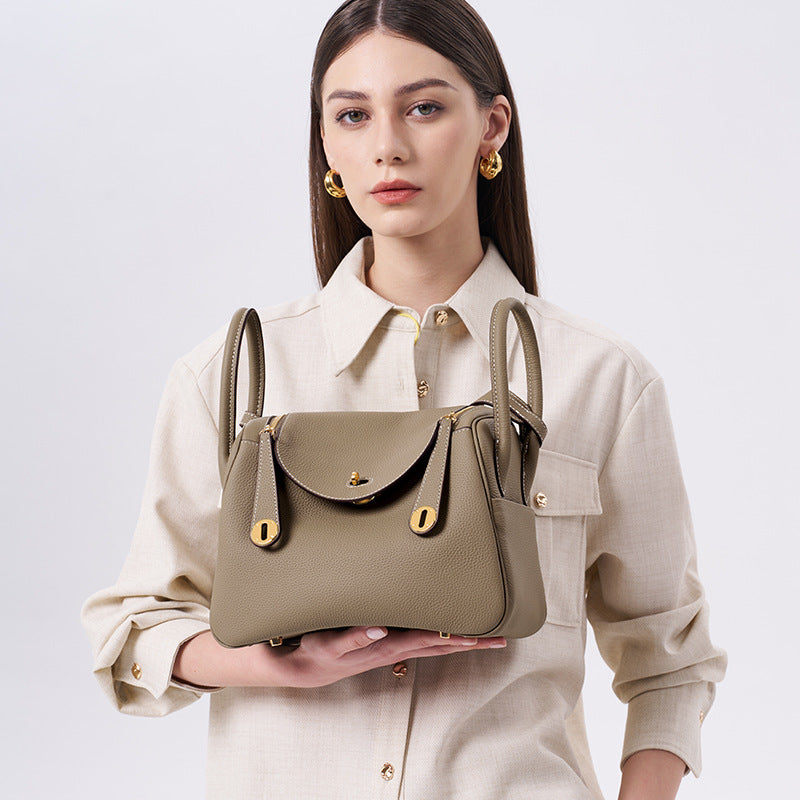Women's First Layer Cowhide Lindi Underarm Leather Women's Shoulder Bag