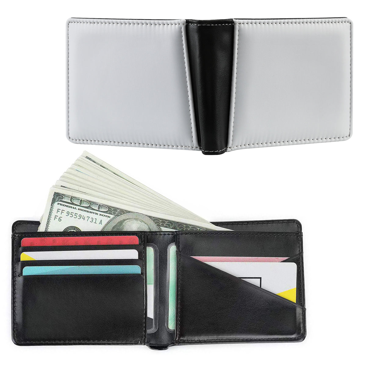 Men's Heat Transfer Printing Sublimation Blank Opening Men's Wallets