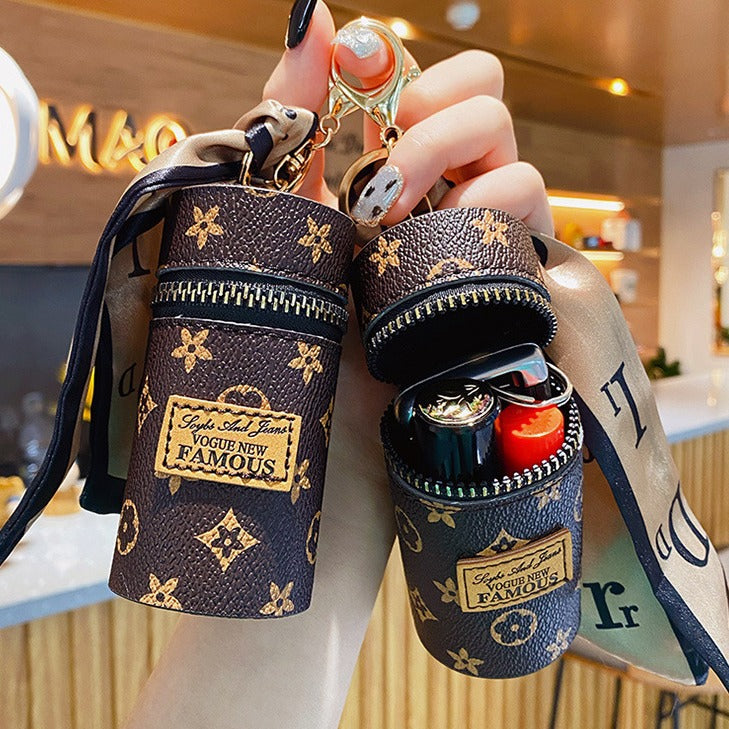 Fashion Retro Cylinder Portable Earphone Car Bags