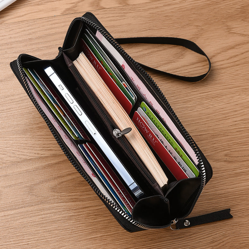 Men's Canvas Long Large Capacity Korean Style Men's Wallet