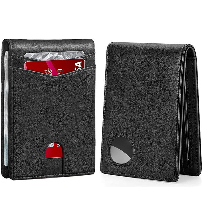 Men's Positioning Tracker Multiple Slots Swiping Bank Men's Wallets